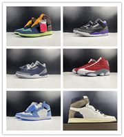 Wholesale New s I University Blue Midnight Navy Red Flint purple low men basketball shoes sports sneakers trainers top quality size