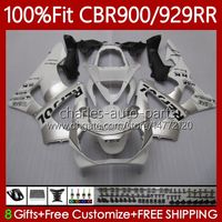 Wholesale Injection Mold Body For HONDA CBR929RR CBR929 CBR RR RR RR CC Bodywork No CBR900 CC CC CBR900RR OEM Fairing silvery glossy