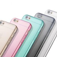 Wholesale 0 mm ultra thin clear phone cases TPU invisible protective shell for iphone plus colors able mix order