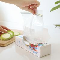 Wholesale Storage Bags Set Reusable Fresh Bag Freezing Heating Food Saran Wrap Mylar Plastic Kitchen Accessories