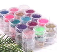 Wholesale 45 Color Acrylic Powder D Nail Art Manicure Nail Tips Glitter nail Decoration Makeup Powder