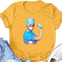 Wholesale Women s T Shirt Summer Tribute Doctors Nurses Print Women T Shirts Lady Yong Girl Casual Funny Graphic Tee Tops Mujer Camisetas A40