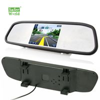 Wholesale Car Video Rearview Aid Hd quot Inch Lcd Auto Rear View Camera Mirror With Back Screen