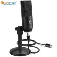 Wholesale FIFINE USB Microphone Mac pc Windows Vocal Mic Multipurpose Optimized Recording Voice Overs for YouTube Skype K670B