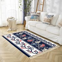 Wholesale Carpets Home Weave Cotton Tassels Retro Bohemian Style Carpet Prayer Mat Living Room Bedroom Decoration Rugs