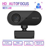 Wholesale Webcams P Auto Focus HD Webcam Built in Microphone High end Video Call Camera Computer Peripherals Web For PC Laptop