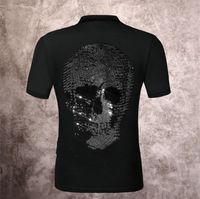 Wholesale 21ss tops mens and womens designer skull diamond T shirt hoodie coat polo t shirt Crew Neck Shirt p0707