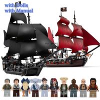 Wholesale The Black Pearl Ship Compatible with Pirates Ships Caribbean Model Building Blocks with Figures Birthday Gifts Toys