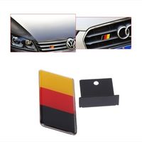 Wholesale German Flag Grille Emblem Badge for Volkswagen Scirocco GOLF Golf Polo GTI VW Tiguan for Audi A4 A6 Car Accessories