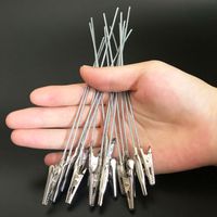 Wholesale DIY Alligator clip with soft Steel wire can add jewelry or beads Accessories Blunt bling credit card roach clips grabber for long nails