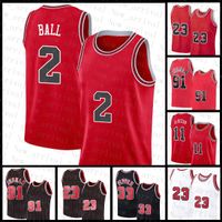 Wholesale 2021 New Demar DeRozan Lonzo Ball Mens Basketball Jersey Scottie Pippen Dennis Rodman Orange Khaki