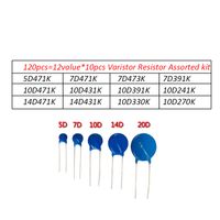 Wholesale 120pcs value Varistor Resistor Assorted kit D471K D471K D431K D391K D471K D431K D391K D471K D431K D241K