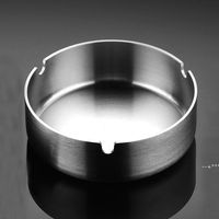 Wholesale Gift Internet Cafes Bar Round Ashtrays cm Stainless Steel Thicken Hotel Restaurant Durable Ashtray NHB12763