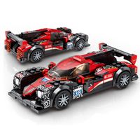 Wholesale building blocks Jackie Chan sports car racing model compatible with style small particles assembled childrens toys