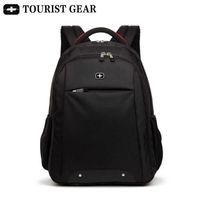 Wholesale black bagpack men mochila swiss backpacks men Travel bag TOURIST GEAR inch laptop business backpack Vintage School Bags