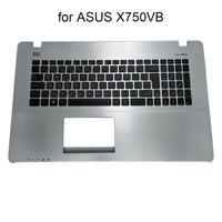 Wholesale Laptop Replacement Keyboards Czech Computer Keyboard For Asus X750VB X750V X750 CZ Qwerty Silver Palmrest Cover N0 PIA0451