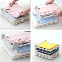 Wholesale Hooks Rails Wardrobe T Shirt Clothing Folder Board Convenient Short Organizer Multi Functional Home Storage Separate Tools