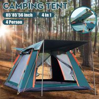 Wholesale 6 People Throw Tent Outdoor Automatic Tents Double Layer Waterproof Camping Hiking Tent Season Outdoor Large Family Tents