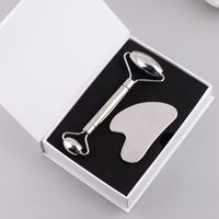 Wholesale Stainless Steel Face Massager Roller Heart Shaped Scraping Plate for Salon Fashion Body Facial Beauty Tools