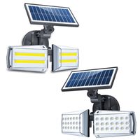 Wholesale 20W LED Solar Lamps Security Lights Motion Sensor Outdoor K IP65 Waterproof Head Detector Microwave Induction Light crestech168