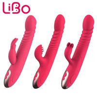 Wholesale Vibrators LIBO Female Sex Toys Heating G spot Dildo Frequency Vibration Vibrator Built in Ball