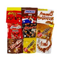 Wholesale Edible snack plastic mylar bag mg inch Chocolate bags stand up pouch packaging