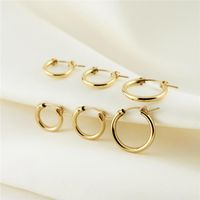 Wholesale Hoop Huggie K Gold Filled Eurowire Earrings Size Jewelry Brincos Pendientes Oorbellen Boho Women