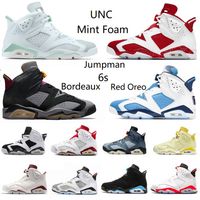Wholesale Jumpman s mens basketball shoes Red Oreo UNC Cactus Jack Electric Green Gold Hoops Bordeaux Tiffany Blue Black Infrared Floral men trainer sports sneakers With Box