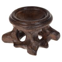 Wholesale Wood Display Stand Base For Crystal Ball Sphere Globe Stone Decoration Crafts Figurines Miniatures Crystal Ball Holder Bracket C0220