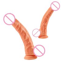 Wholesale NXY dildos Realistic Huge Dildo Lifelike Distinctive Modelling Flexible Dick Fake Penis Powerful Suction Cup Erotic Adult Sex Toy For Women