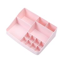 Wholesale Storage Boxes Bins Case Bathroom Cosmetic Large Capacity Desk Eco friendly Holder Box Compartment Container PP Solid Home Makeup Organizer