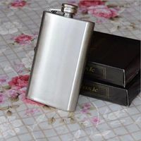 Wholesale Water Bottles Boom Fashion Sizes oz10oz Stainless Steel Pocket Hip Flask Retro Whiskey Liquor Screw Cap With Funnel In Vovotrade