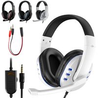 Wholesale Stereo Gaming Headset For Xbox PS5 PS4 PC mm Wired Over Head Gamer Headphone With Microphone Volume Control Game Earphone