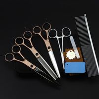 Wholesale Hair Scissors Kit Japan c Steel Pet Inch Shears Dog Grooming Clipper Cutting Thinning Barber Tools Hairdressing