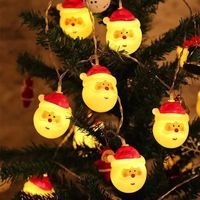 Wholesale Strings Snowman Christmas Tree Lights Garlands Santa Claus Home Decor Led Festoon Fairy Decoration String Light M Battery Operated