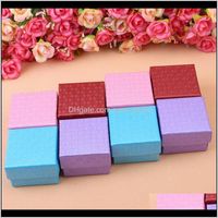 Wholesale China Factory Spot Beautiful New Style Jewelry Packing Box X5 Earring Ring Jewelry Box Four Colors Mixed Order Wbkpt B3Ge