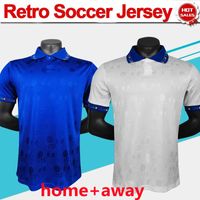 Wholesale Retro World Cup Soccer Jersey R BAGGIO BARESI BERTI ZOLA Home Blue Away White Soccer Shirt Italy Collection Short Sleeve Men Football Uniforms