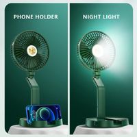 Wholesale Electric Fans Portable Fan Inch Wall Mounted Desktop Folding Table Lamp Water Cooler Usb Charge Travel