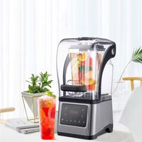 Wholesale Juicers Commercial Smoothie Juicer Blender Silent Electric Kitchen Mixer With Cover Portable Vegetables Fruits Chopper Ice Crusher