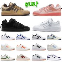 Wholesale Hotting Selling Adds Forum Low Bad Bunny Running Shoes Triple White Back To School Pink Easter Egg True Orange Bright Blue Crew Navy Green Mens Women Sneakers Trainers
