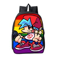 Wholesale Backpack Zipper Mochila Friday Night Funkin Cartoon Bookbag Boys Girls School Bags For Child