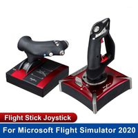 Wholesale Game Controllers Joysticks PXN II Flight Stick Joystick USB Simulator Gamepad Gaming Controller Dual Vibration For PC Microsoft1