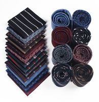Wholesale Men s Striped Tie Woven Classic cm inch Necktie for Men with Pocket Square Set Formal Wedding Party Business