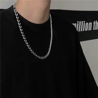 Wholesale Necklaces Pendants Necklace Titanium for Men and Women Metal Stainless Steel Cuban Link Chain Trendy Gold Silver Color Jewelry Fashion Cn Origin