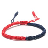 Wholesale Charm Bracelets Two Color Splicing Ethnic Couple Handmade Knitted Rope Bangles For Women Man Lovers Hand Jewelry Children Gift