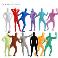 Wholesale Adult Full Body Zentai Suit Custome for Halloween Men Second Skin Tight Suits Spandex Nylon Bodysuit Cosplay Costumes G0925