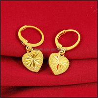 Wholesale Dangle Chandelier Earrings Jewelry Not Fade Forever K Gold Dorp Earring For Women Aretes De Mujer Orecchini Bizuteria Garnet Girl Drop D