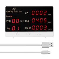 Wholesale Multifunctional Digital Display High Accuracy CO CO2 HCHO TVOC Detector Air Quality Analyzer Monitor
