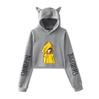 Wholesale Men s Hoodies Sweatshirts Little Nightmares Cat Cropped Women And Girls Pullovers Long Sleeves Hip Hop Streetwear Clothes