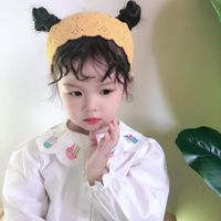 Wholesale Hair Accessories Oaoleer Korean Style Children Knitted Headband Hollow Out Baby Girls Candy Color Band Kids Lovely Headdress